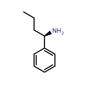 Chemical structure of (r)-1-phenylbutylamine , CAS 6150-01-2, AChemBlock X212946