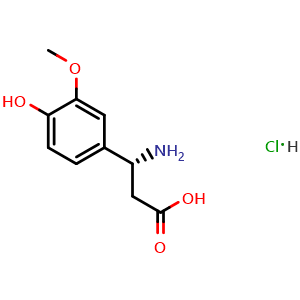 (r)-3-amino-3-(4-hydroxy-3-methoxy-phenyl)-propionic acid hydrochloride