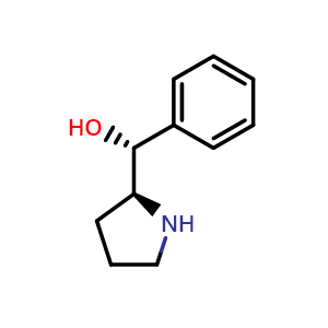 Chemical structure of (r)-phenyl((s)-pyrrolidin-2-yl)methanol , CAS 74936-95-1, AChemBlock X212984