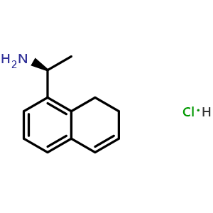Chemical structure of (S)-1-(7,8-dihydronaphthalen-1-yl)ethan-1-amine hydrochloride , AChemBlock X212998