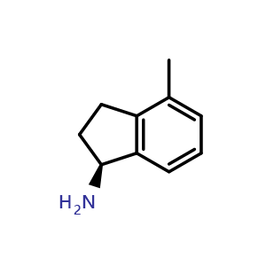 Chemical structure of (s)-4-methyl-indan-1-ylamine , CAS 1071448-91-3, AChemBlock X213037