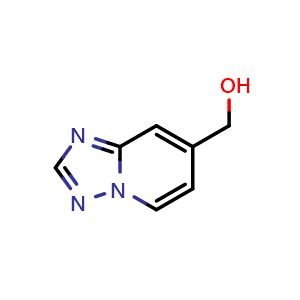 Chemical structure of {[1,2,4]triazolo[1,5-a]pyridin-7-yl}methanol , CAS 1824302-02-4, AChemBlock X213131