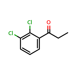Chemical structure of 1-(2,3-dichlorophenyl)propan-1-one , CAS 213382-05-9, AChemBlock X213170