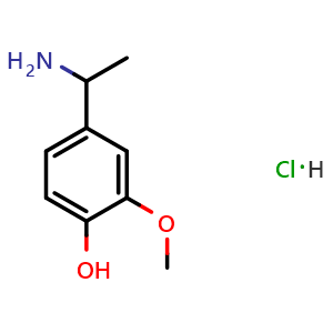 1-(4-hydroxy-3-methoxyphenyl)ethanamine hydrochloride