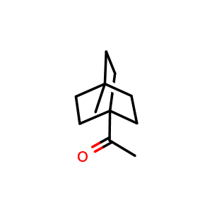 Chemical structure of 1-(4-methyl-1-bicyclo[2.2.2]octanyl)ethanone , CAS 5561-63-7, AChemBlock X213263