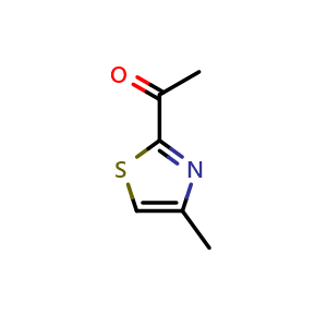 Chemical structure of 1-(4-methylthiazol-2-yl)ethanone , CAS 7533-07-5, AChemBlock X213267