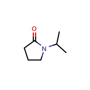 Chemical structure of 1-(propan-2-yl)pyrrolidin-2-one , CAS 3772-26-7, AChemBlock X213330