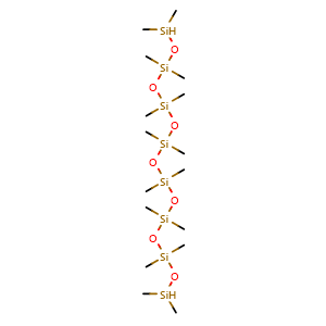 Chemical structure of 1,1,3,3,5,5,7,7,9,9,11,11,13,13,15,15-hexadecamethyloctasiloxane , CAS 19095-24-0, AChemBlock X213337