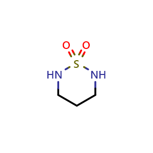 Chemical structure of 1,2,6-thiadiazinane 1,1-dioxide , CAS 67104-89-6, AChemBlock X213351