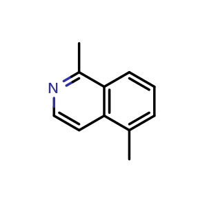 Chemical structure of 1,5-dimethylisoquinoline , CAS 72678-15-0, AChemBlock X213388