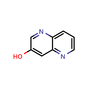 Chemical structure of 1,5-naphthyridin-3-ol , CAS 14756-78-6, AChemBlock X213389