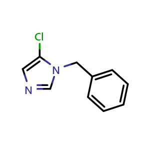 Chemical structure of 1-benzyl-5-chloro-1H-imidazole , CAS 153749-28-1, AChemBlock X213455