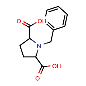 Chemical structure of 1-benzylpyrrolidine-2,5-dicarboxylic acid , CAS 433933-93-8, AChemBlock X213457