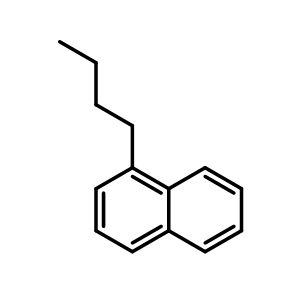 Chemical structure of 1-butylnaphthalene , CAS 1634-09-9, AChemBlock X213478