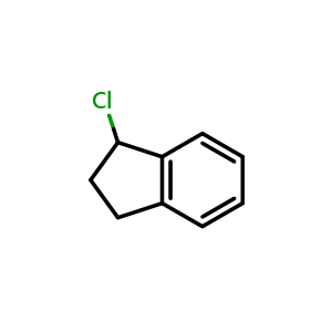 Chemical structure of 1-chloro-2,3-dihydro-1H-indene , CAS 35275-62-8, AChemBlock X213480