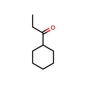 Chemical structure of 1-cyclohexylpropan-1-one , CAS 1123-86-0, AChemBlock X213490