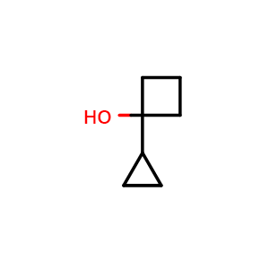 Chemical structure of 1-Cyclopropyl-cyclobutanol , CAS 89896-69-5, AChemBlock X213493