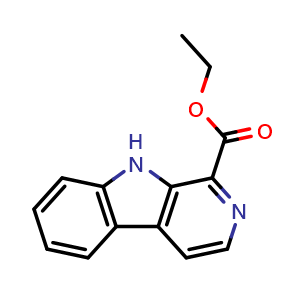 Chemical structure of 1-Ethoxycarbonyl-beta-carboline , CAS 72755-19-2, AChemBlock X213494