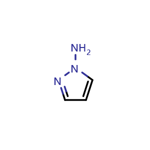 Chemical structure of 1H-pyrazol-1-amine , CAS 3994-46-5, AChemBlock X213525