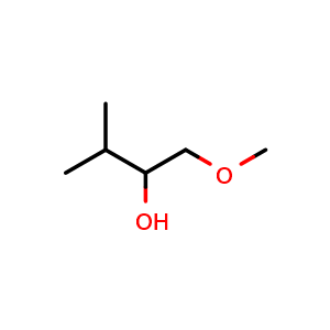 Chemical structure of 1-methoxy-3-methyl-2-butanol , CAS 760211-13-0, AChemBlock X213540
