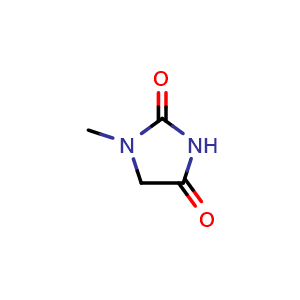 Chemical structure of 1-Methylhydantoin , CAS 616-04-6, AChemBlock X213571