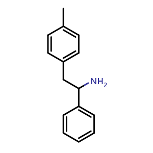 Chemical structure of 1-phenyl-2-(p-tolyl)ethylamine , CAS 30275-30-0, AChemBlock X213583