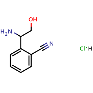 2-(1-amino-2-hydroxyethyl)benzonitrile hydrochloride