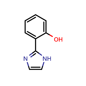 Chemical structure of 2-(1h-imidazol-2-yl)-phenol , CAS 52755-90-5, AChemBlock X213611