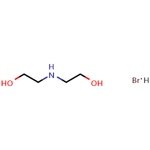 Chemical structure of 2-(2-Hydroxyethylamino)ethanol hydrobromide , CAS 28129-21-7, AChemBlock X213656