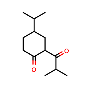 2-(2-methylpropanoyl)-4-(propan-2-yl)cyclohexan-1-one