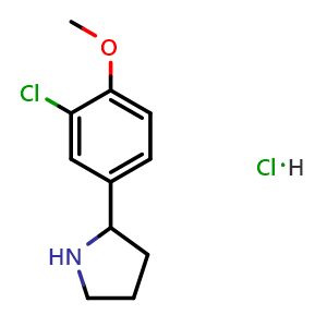 2-(3-chloro-4-methoxyphenyl)pyrrolidine hydrochloride