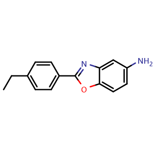 Chemical structure of 2-(4-ethylphenyl)benzo[d]oxazol-5-amine , CAS 116248-09-0, AChemBlock X213718