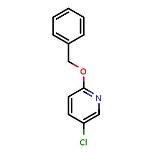 Chemical structure of 2-(Benzyloxy)-5-chloropyridine , CAS 215437-47-1, AChemBlock X213760