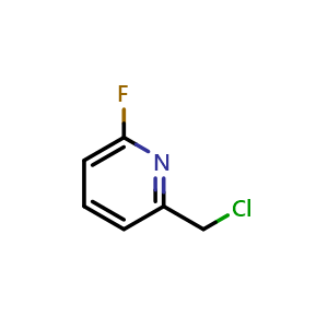 Chemical structure of 2-(chloromethyl)-6-fluoropyridine , CAS 315180-16-6, AChemBlock X213775