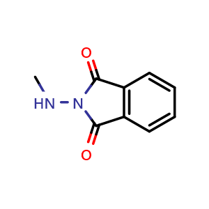 Chemical structure of 2-(methylamino)-2,3-dihydro-1H-isoindole-1,3-dione , CAS 74420-78-3, AChemBlock X213800