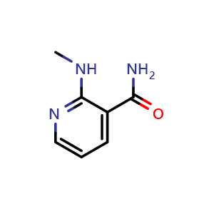 Chemical structure of 2-(methylamino)pyridine-3-carboxamide , CAS 103976-52-9, AChemBlock X213802