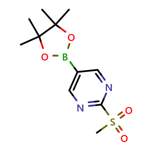 2-(methylsulfonyl)-5-(4,4,5,5-tetramethyl-1,3,2-dioxaborolan-2-yl)pyrimidine