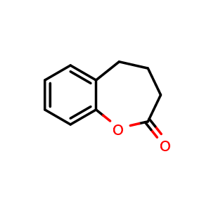 Chemical structure of 2,3,4,5-tetrahydro-1-benzoxepin-2-one , CAS 3041-17-6, AChemBlock X213859