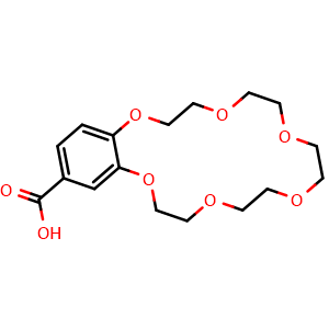 2,3,5,6,8,9,11,12,14,15-decahydro-1,4,7,10,13,16-benzohexaoxacyclooctadecine-18-carboxylic acid