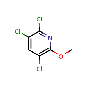 Chemical structure of 2,3,5-trichloro-6-methoxypyridine , CAS 31557-34-3, AChemBlock X213867