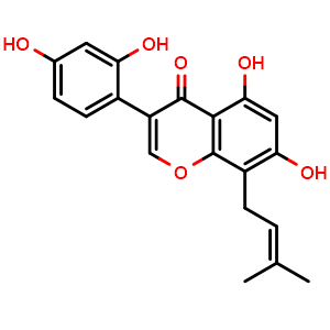 Chemical structure of 2,3-Dehydrokievitone , CAS 74161-25-4, AChemBlock X213872