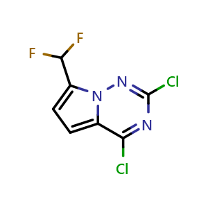 2,4-dichloro-7-(difluoromethyl)pyrrolo[2,1-f][1,2,4]triazine