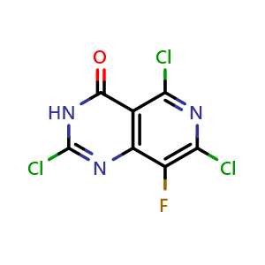 2,5,7-trichloro-8-fluoro-3H-pyrido[4,3-d]pyrimidin-4-one
