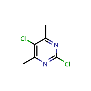 Chemical structure of 2,5-dichloro-4,6-dimethylpyrimidine , CAS 19573-83-2, AChemBlock X213923