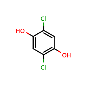 Chemical structure of 2,5-dichlorohydroquinone , CAS 824-69-1, AChemBlock X213925