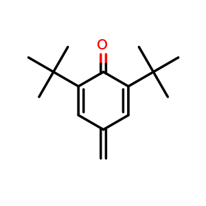 Chemical structure of 2,6-di-tert-butyl-4-methylenecyclohexa-2,5-dien-1-one , CAS 2607-52-5, AChemBlock X213952