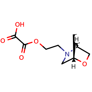 Chemical structure of 2-[(1S,4S)-2-oxa-5-azabicyclo[2.2.1]heptan-5-yl]ethanol;oxalic acid , CAS 2940861-54-9, AChemBlock X213962