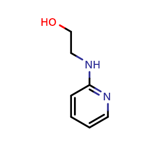 Chemical structure of 2-[(pyridin-2-yl)amino]ethan-1-ol , CAS 89943-04-4, AChemBlock X213969