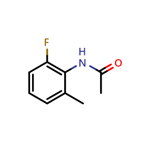 Chemical structure of 2-Acetamino-3-fluorotoluene , CAS 771-45-9, AChemBlock X214006