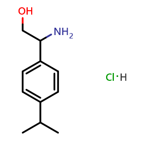 Chemical structure of 2-amino-2-(4-isopropylphenyl)ethanol hydrochloride , AChemBlock X214015